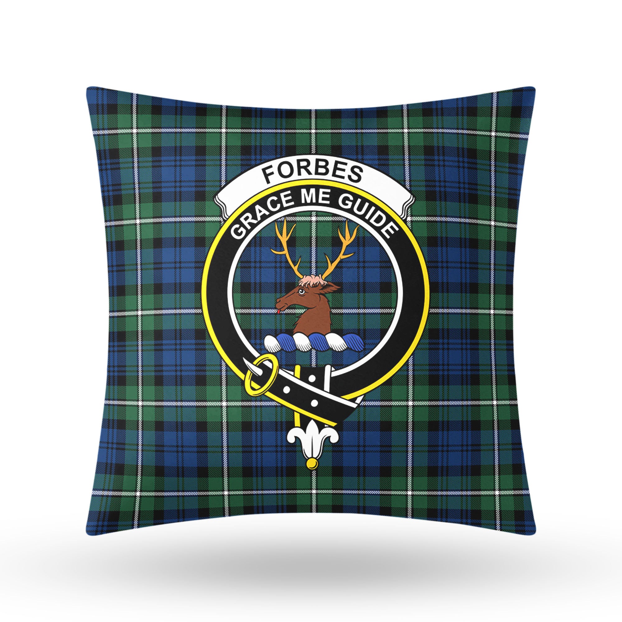 Forbes Ancient Tartan Crest Pillow Cover