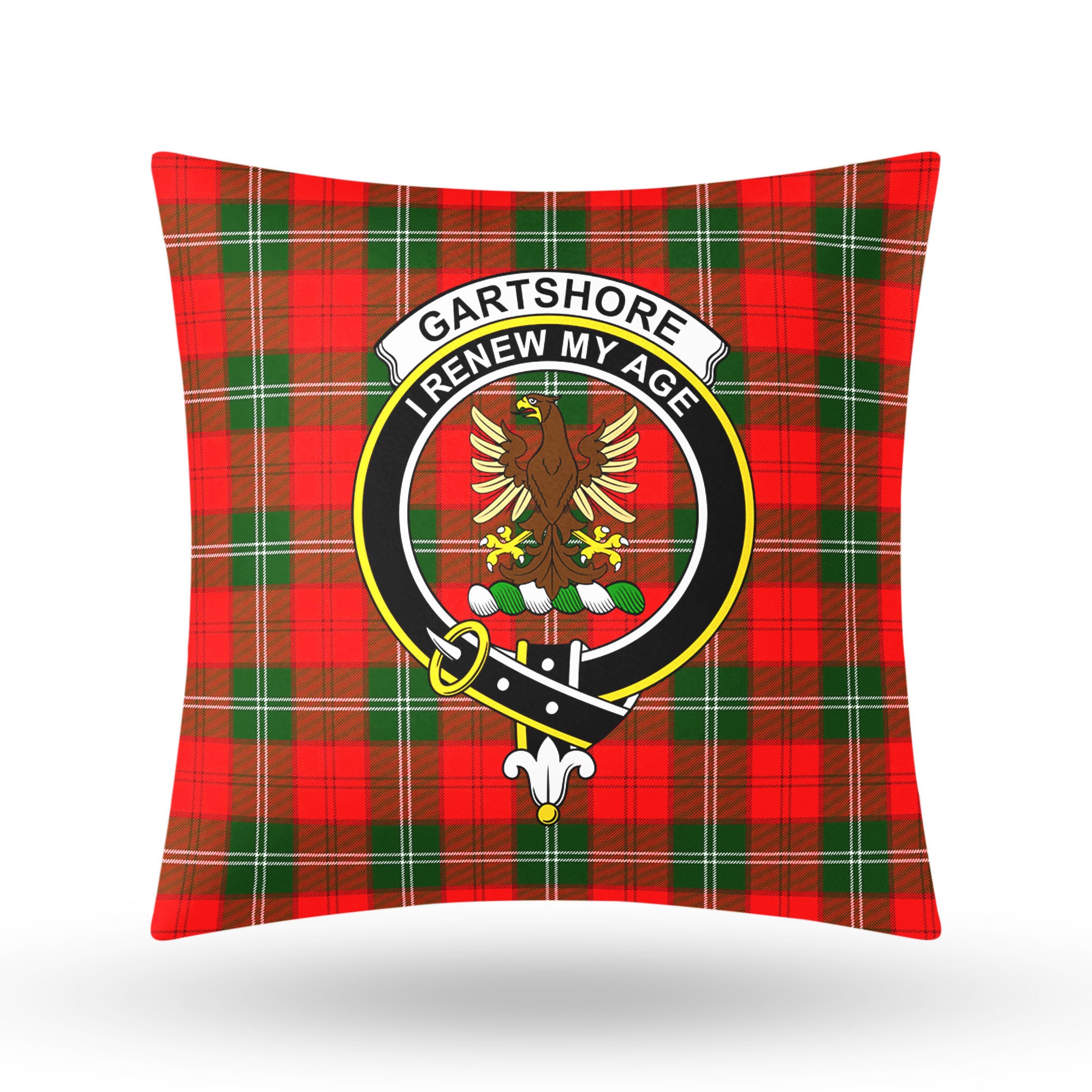 Gartshore Tartan Crest Pillow Cover