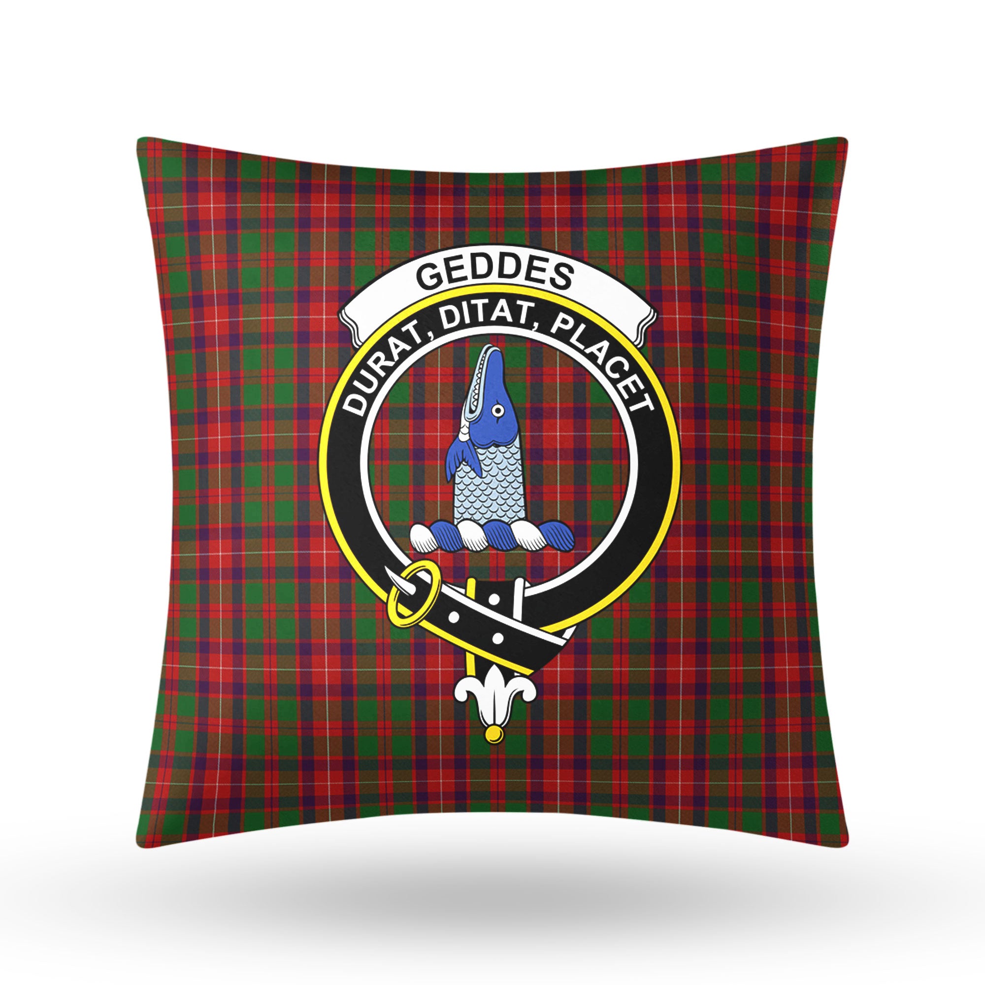 Geddes Tartan Crest Pillow Cover