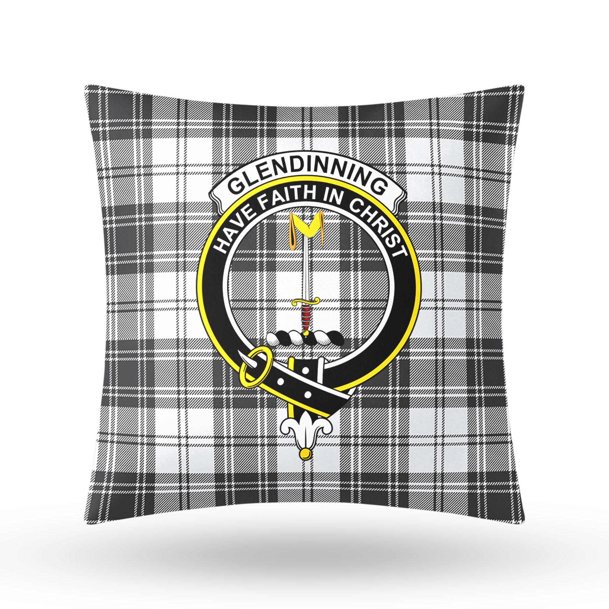 Glendinning Tartan Crest Pillow Cover