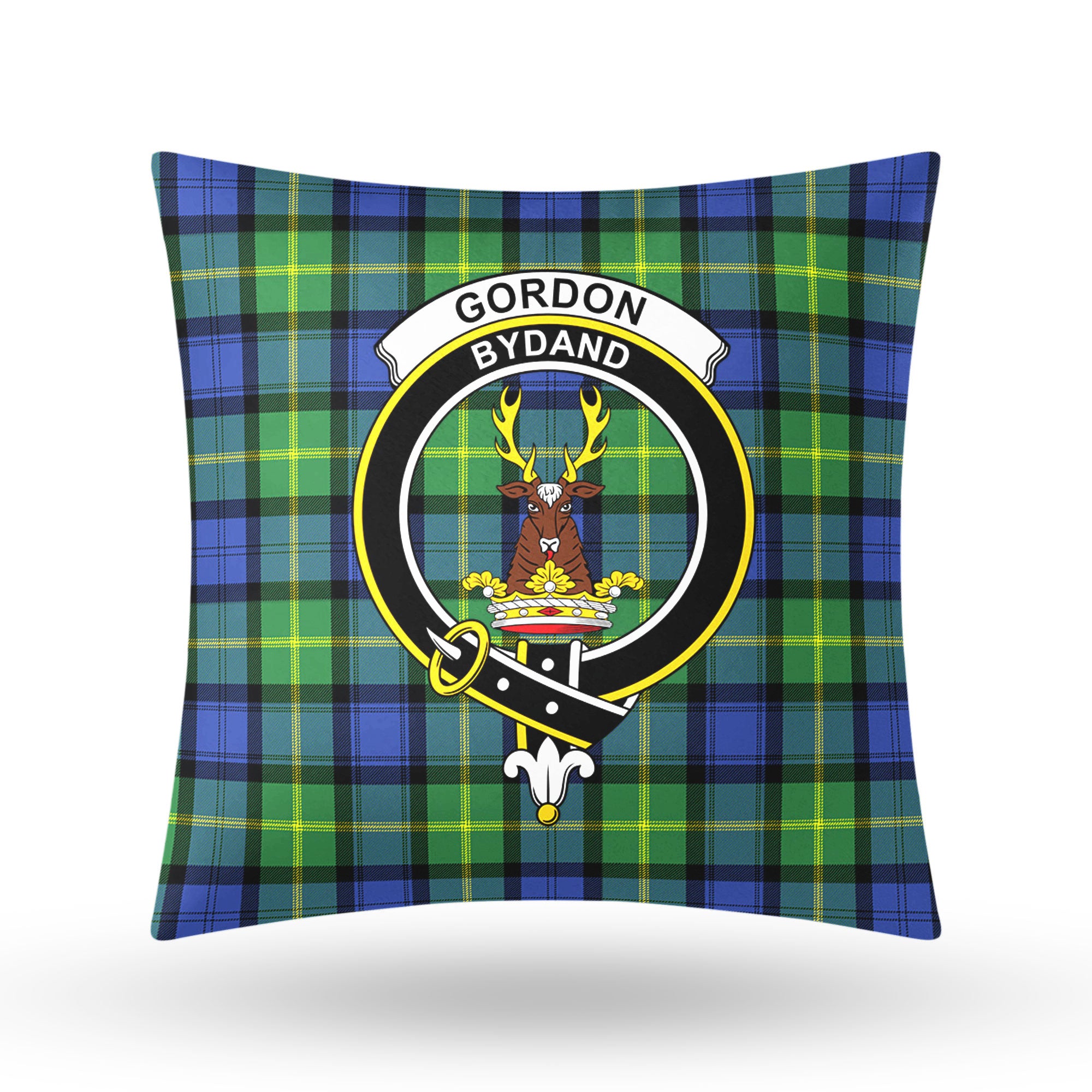 Gordon Old Ancient Tartan Crest Pillow Cover