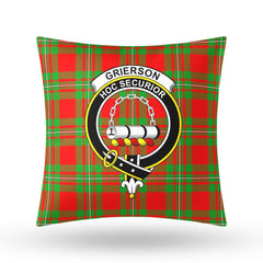 Grierson Tartan Crest Pillow Cover