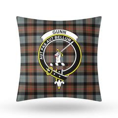 Gunn Weathered Tartan Crest Pillow Cover