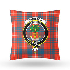 Hamilton Ancient Tartan Crest Pillow Cover