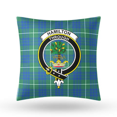 Hamilton Hunting Ancient Tartan Crest Pillow Cover