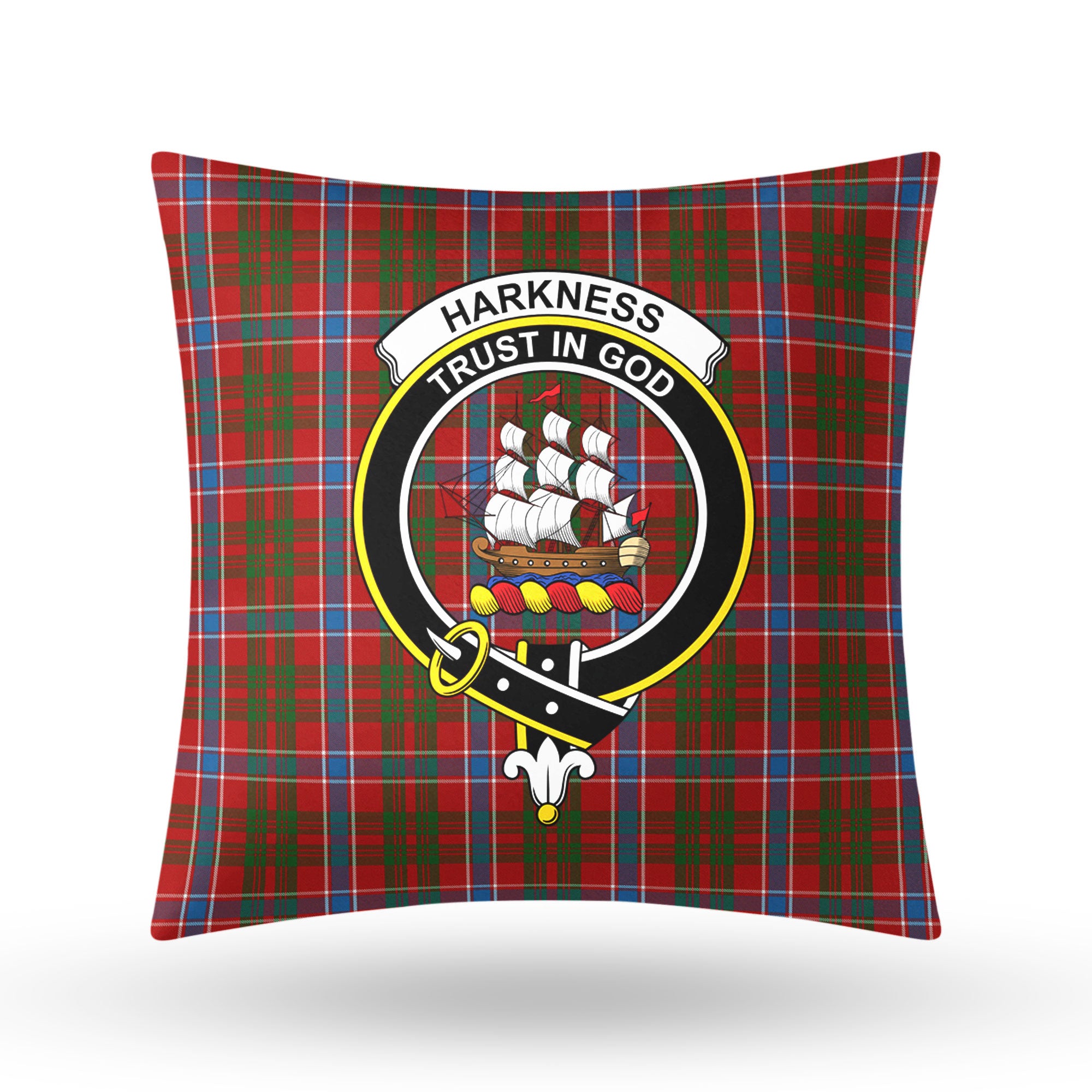 Harkness Dress Tartan Crest Pillow Cover