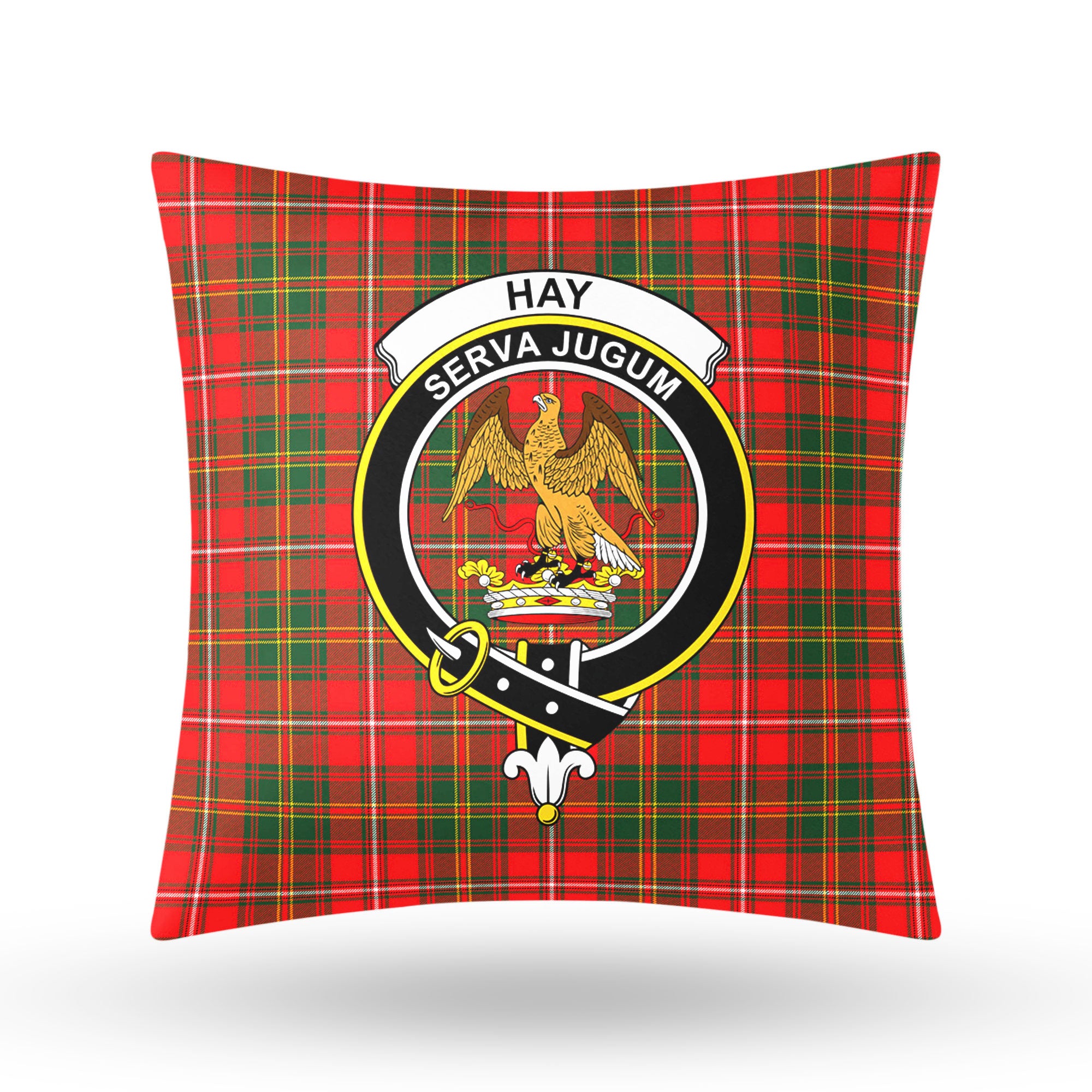 Hay Modern Tartan Crest Pillow Cover