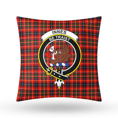 Innes Modern Tartan Crest Pillow Cover