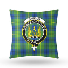 Johnson Ancient Tartan Crest Pillow Cover