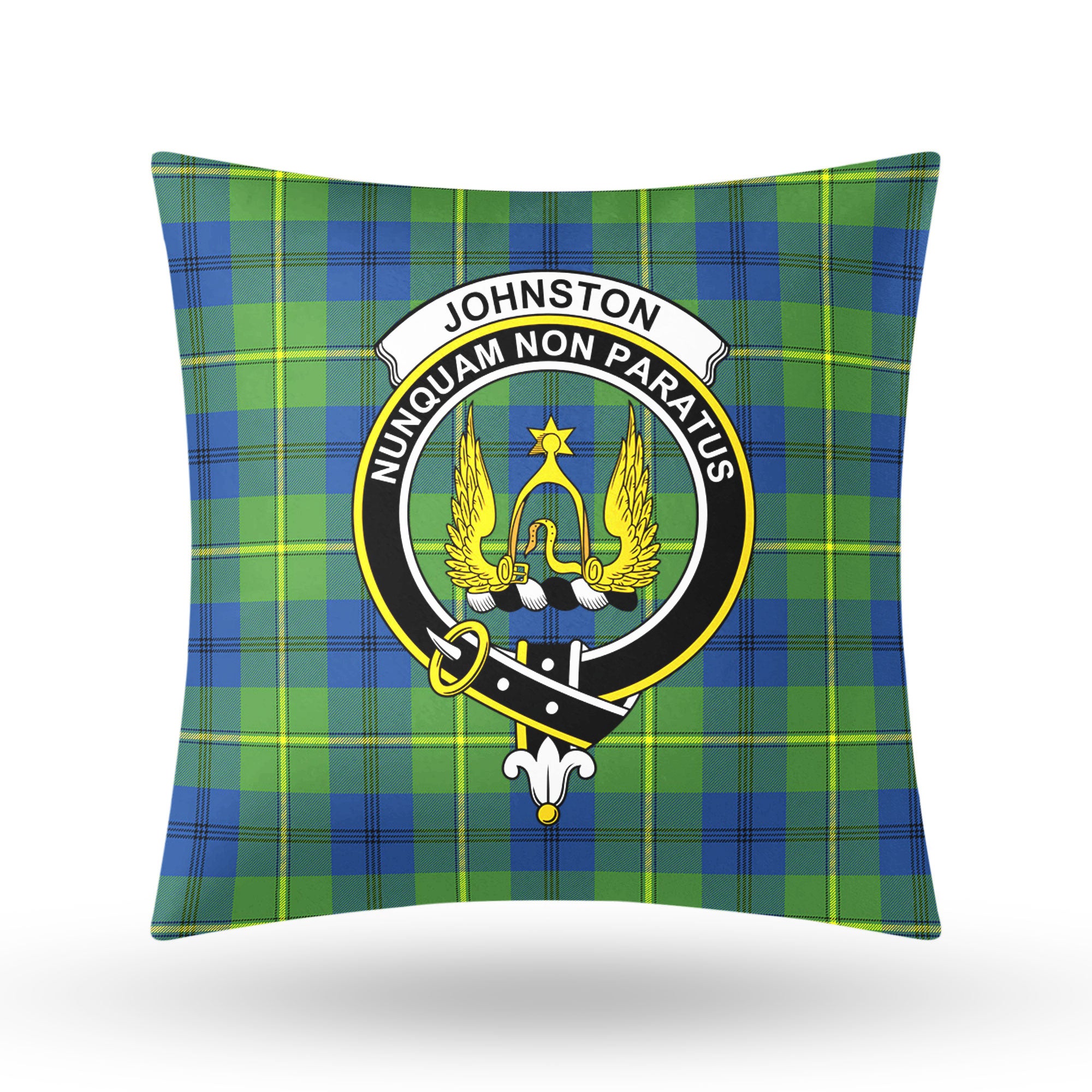 Johnston Ancient Tartan Crest Pillow Cover