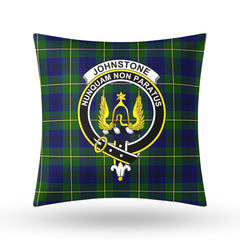 Johnstone Modern Tartan Crest Pillow Cover