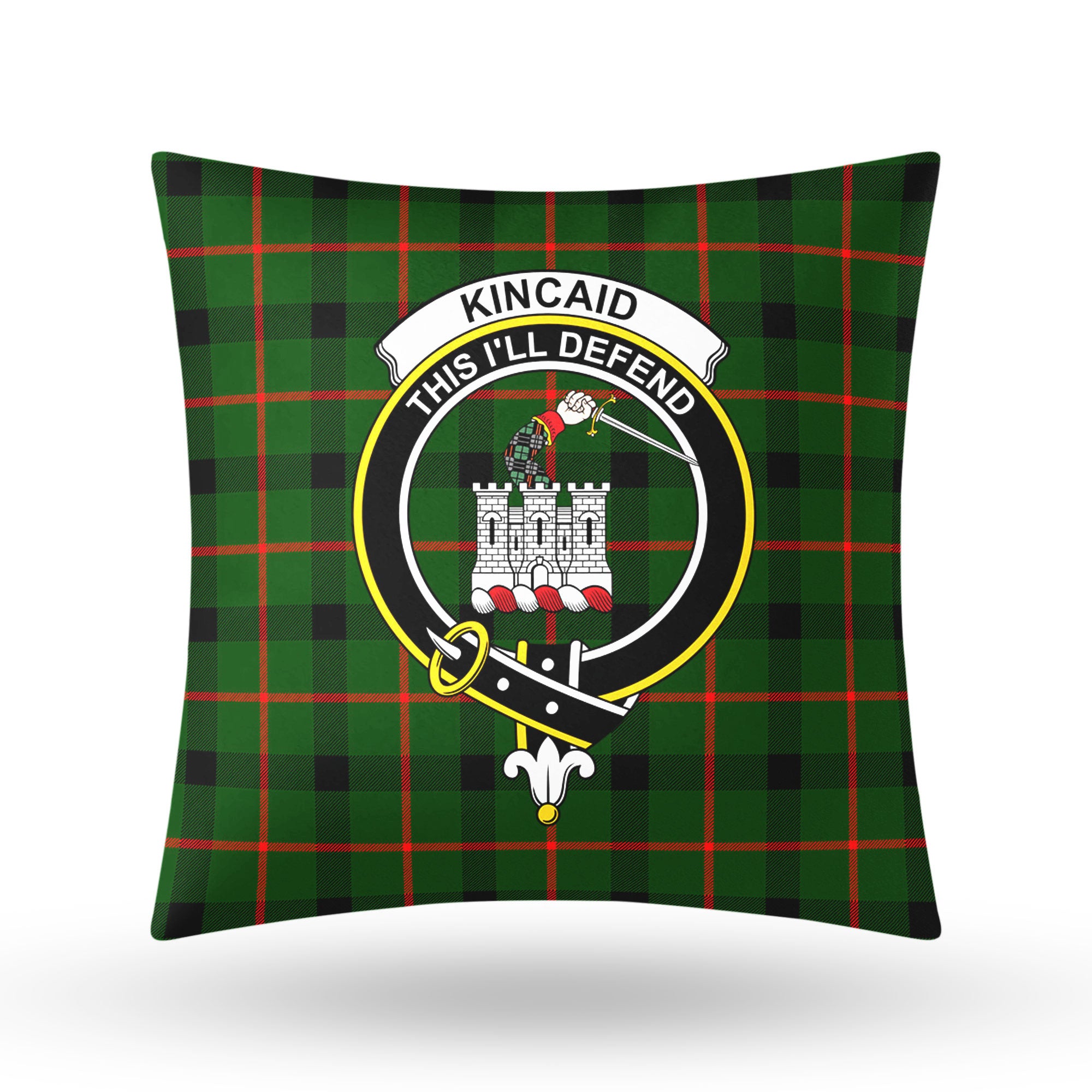 Kincaid Tartan Crest Pillow Cover