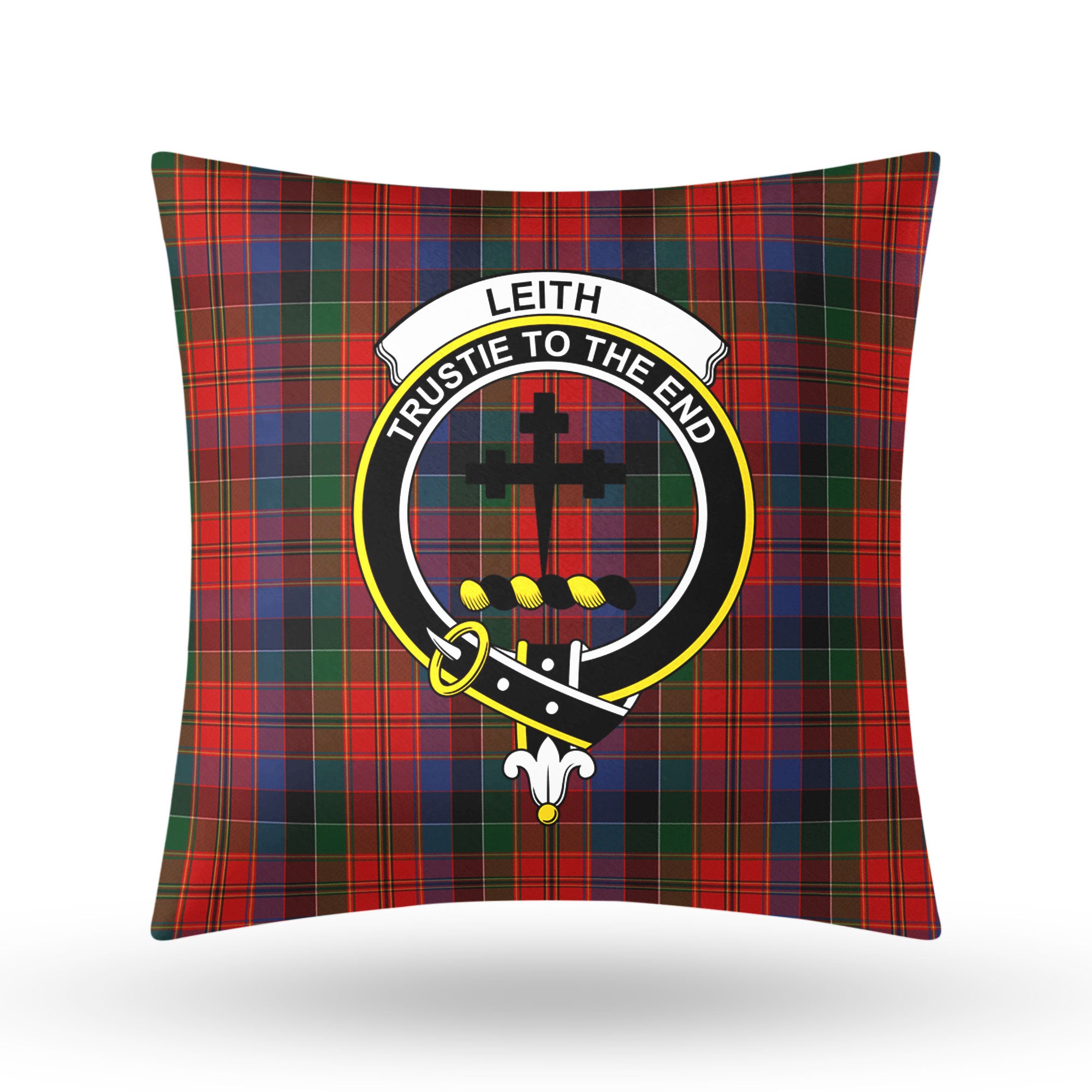 Leith Tartan Crest Pillow Cover