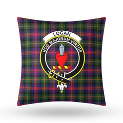 Logan Modern Tartan Crest Pillow Cover