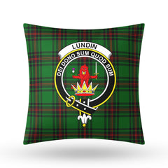 Lundin Tartan Crest Pillow Cover