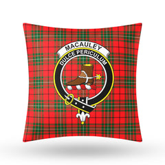 MacAuley Modern Tartan Crest Pillow Cover