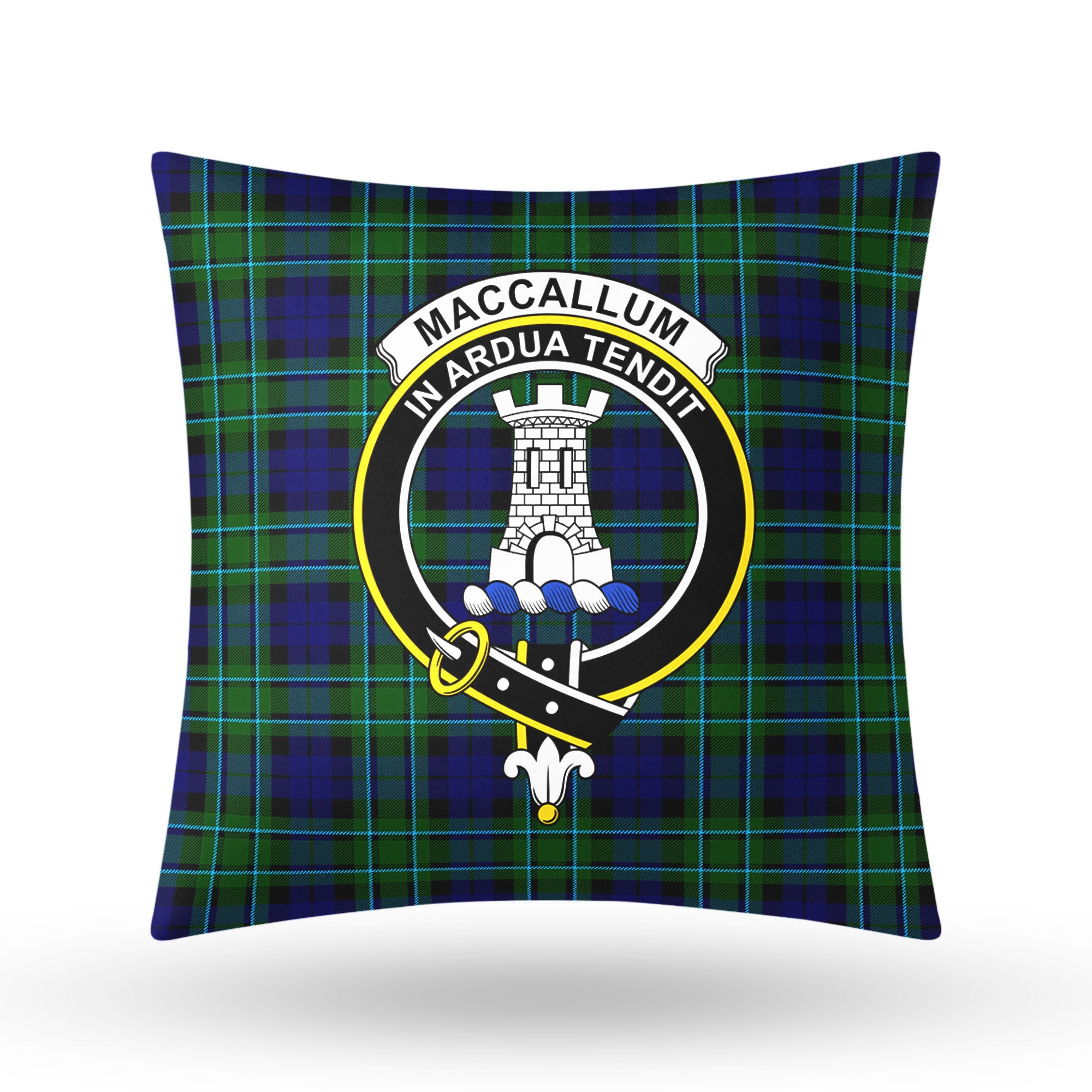 MacCallum Modern Tartan Crest Pillow Cover