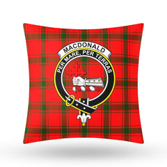 MacDonald of Sleat Tartan Crest Pillow Cover