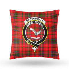 MacDougall Modern Tartan Crest Pillow Cover