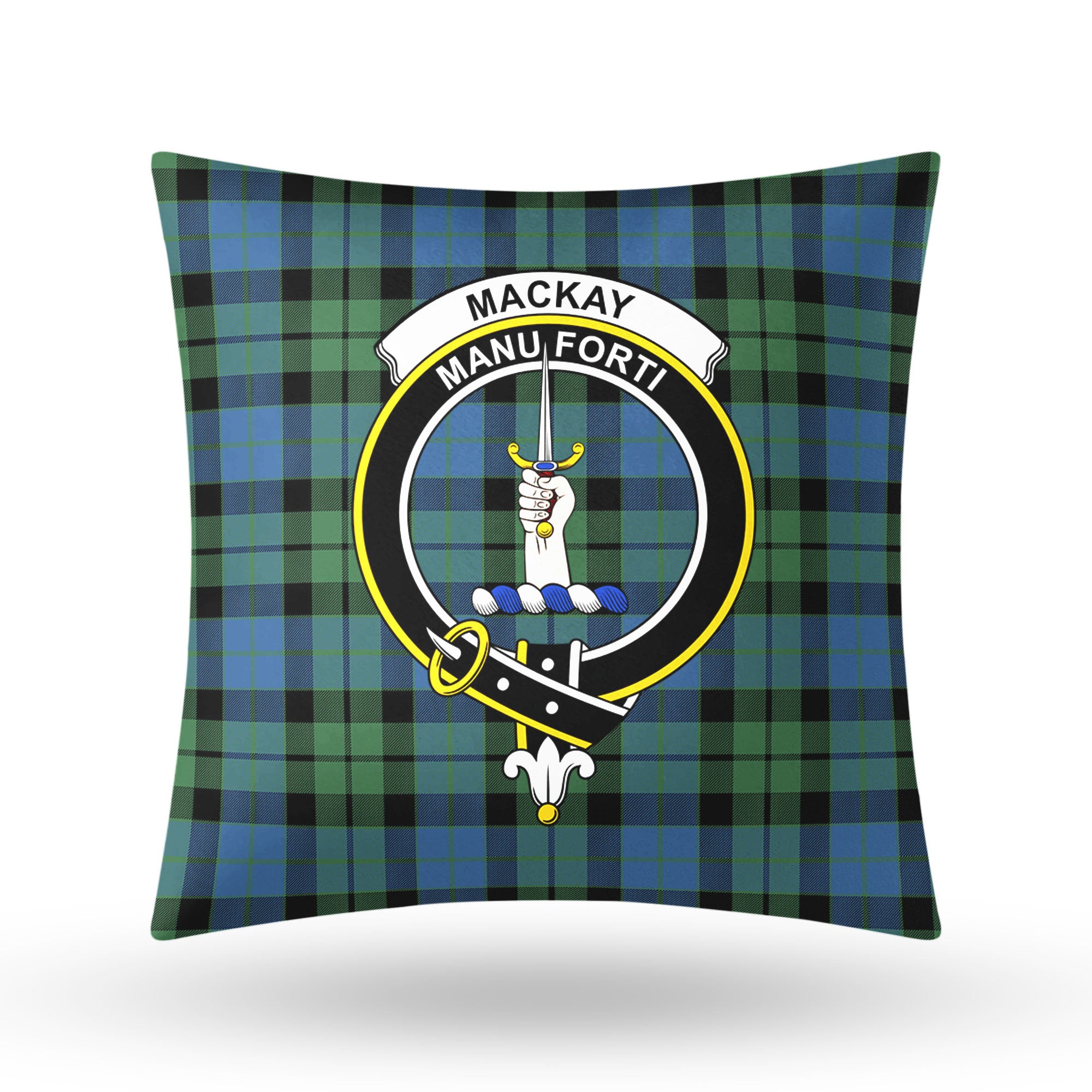 MacKay Ancient Tartan Crest Pillow Cover