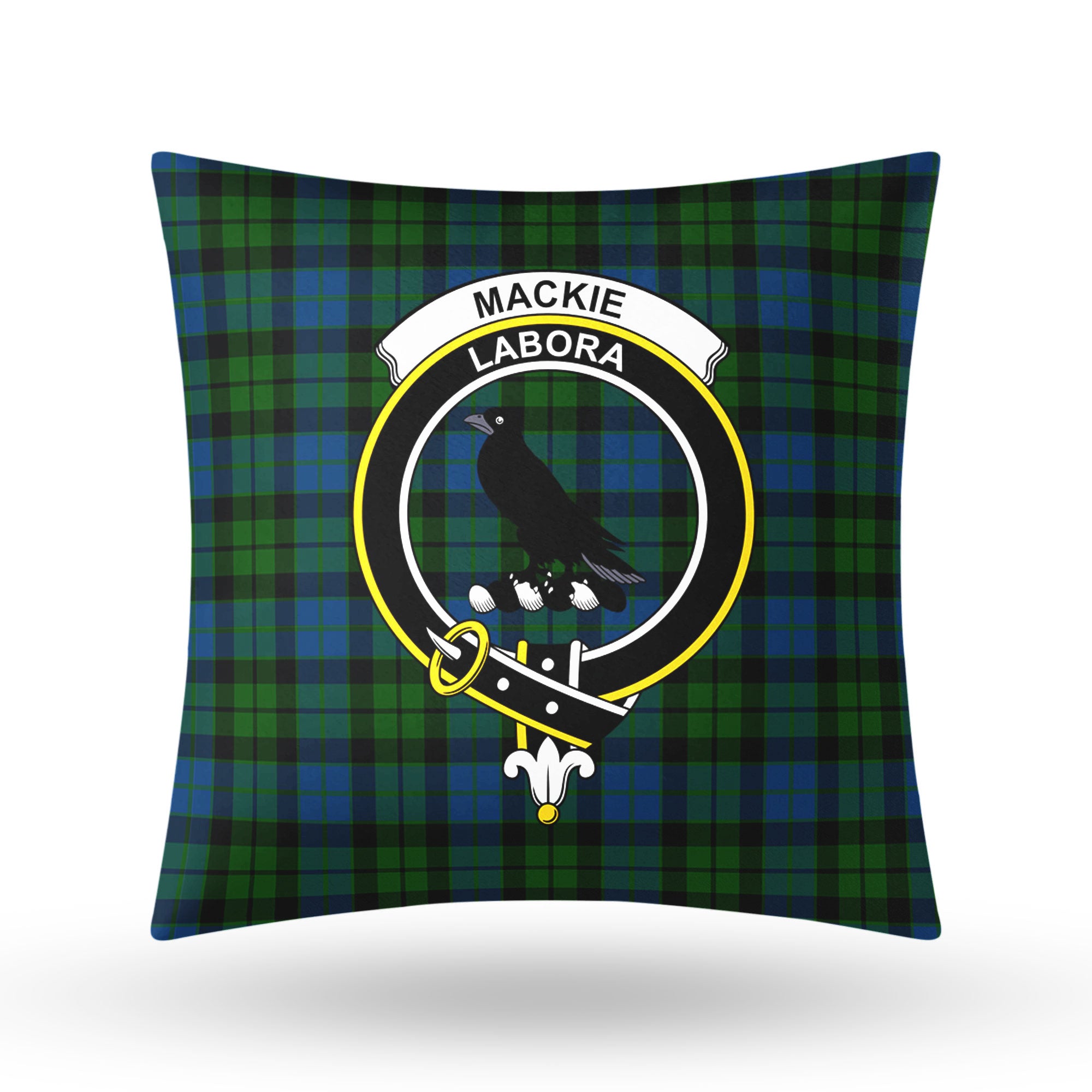 MacKie Tartan Crest Pillow Cover