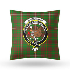 MacKinnon Hunting Modern Tartan Crest Pillow Cover