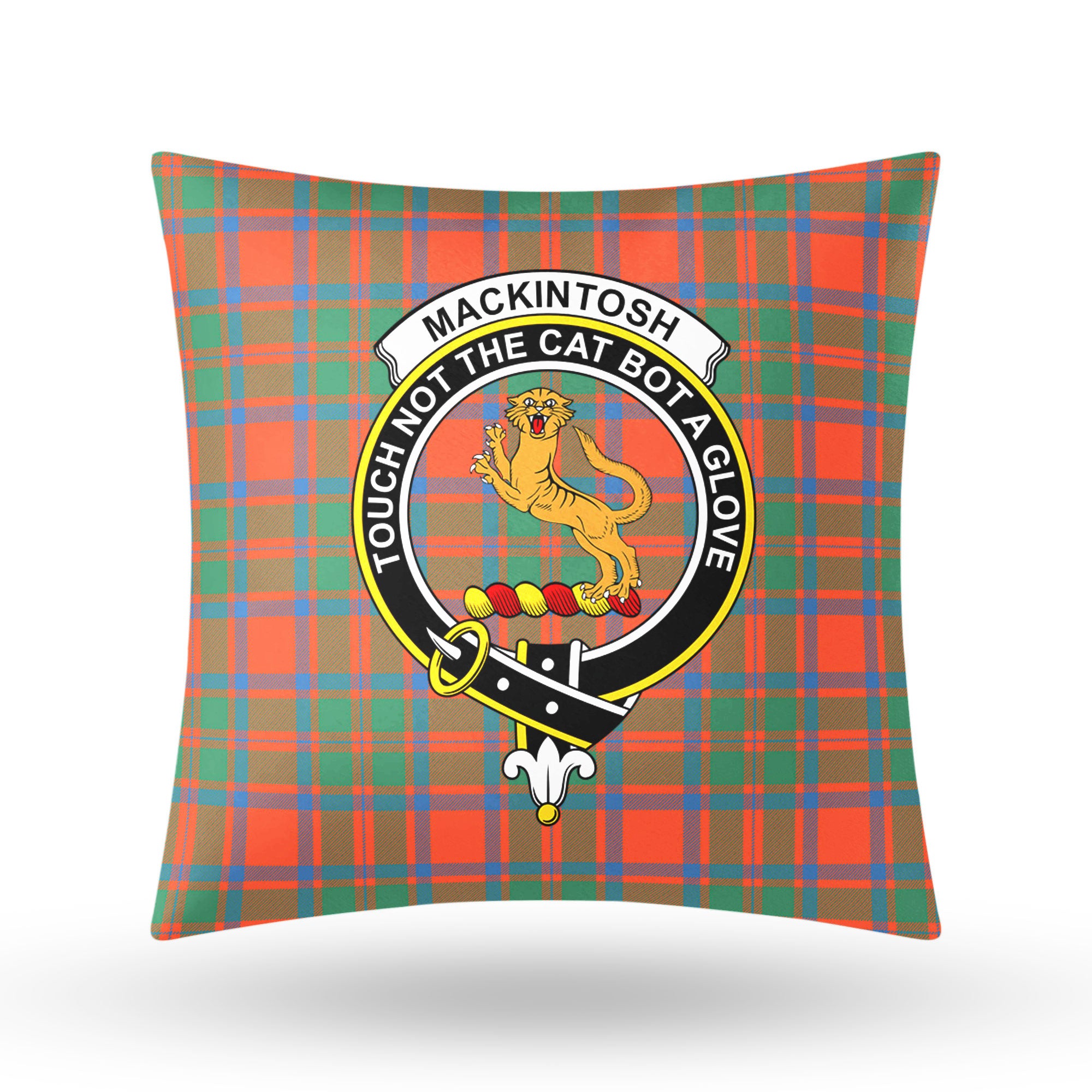 MacKintosh Ancient Tartan Crest Pillow Cover