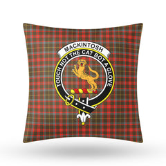 MacKintosh Hunting Weathered Tartan Crest Pillow Cover