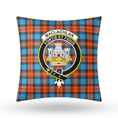 MacLachlan Ancient Tartan Crest Pillow Cover