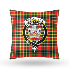 MacLachlan Hunting Modern Tartan Crest Pillow Cover