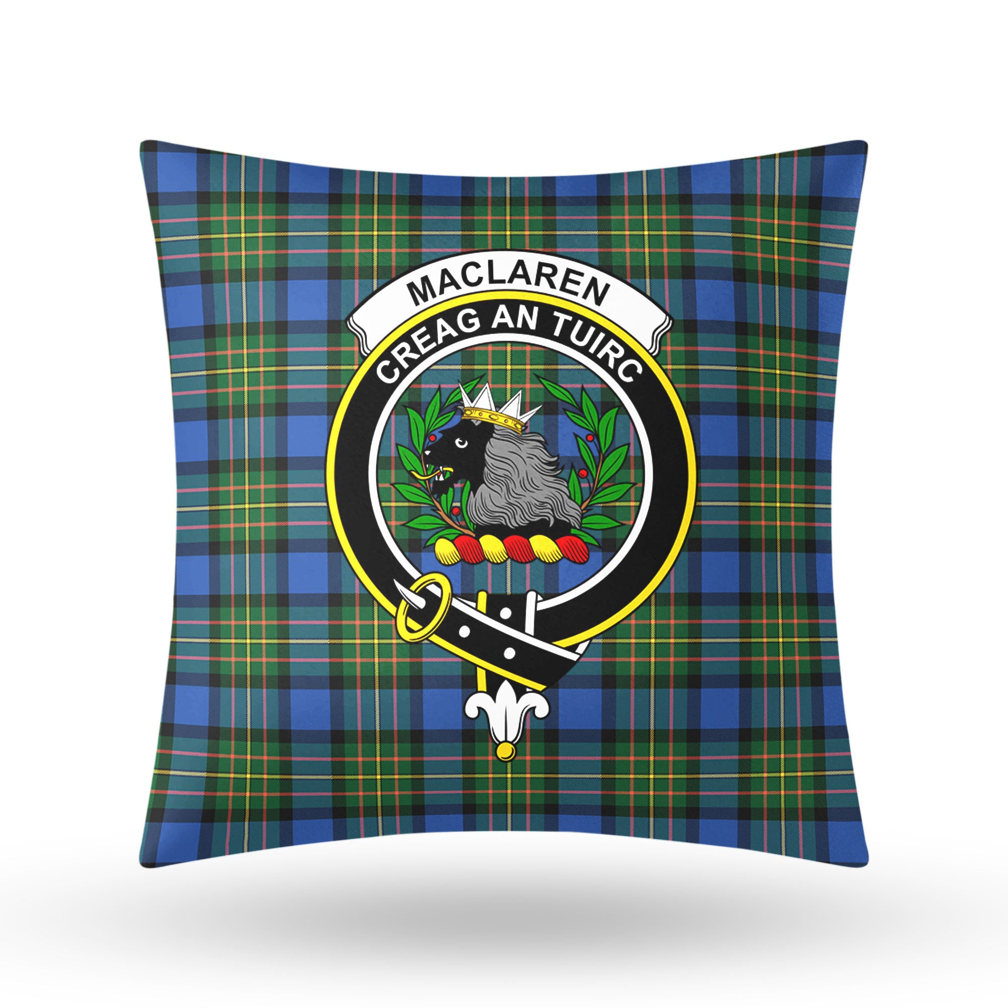 MacLaren Ancient Tartan Crest Pillow Cover