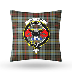 MacLeod of Harris Weathered Tartan Crest Pillow Cover