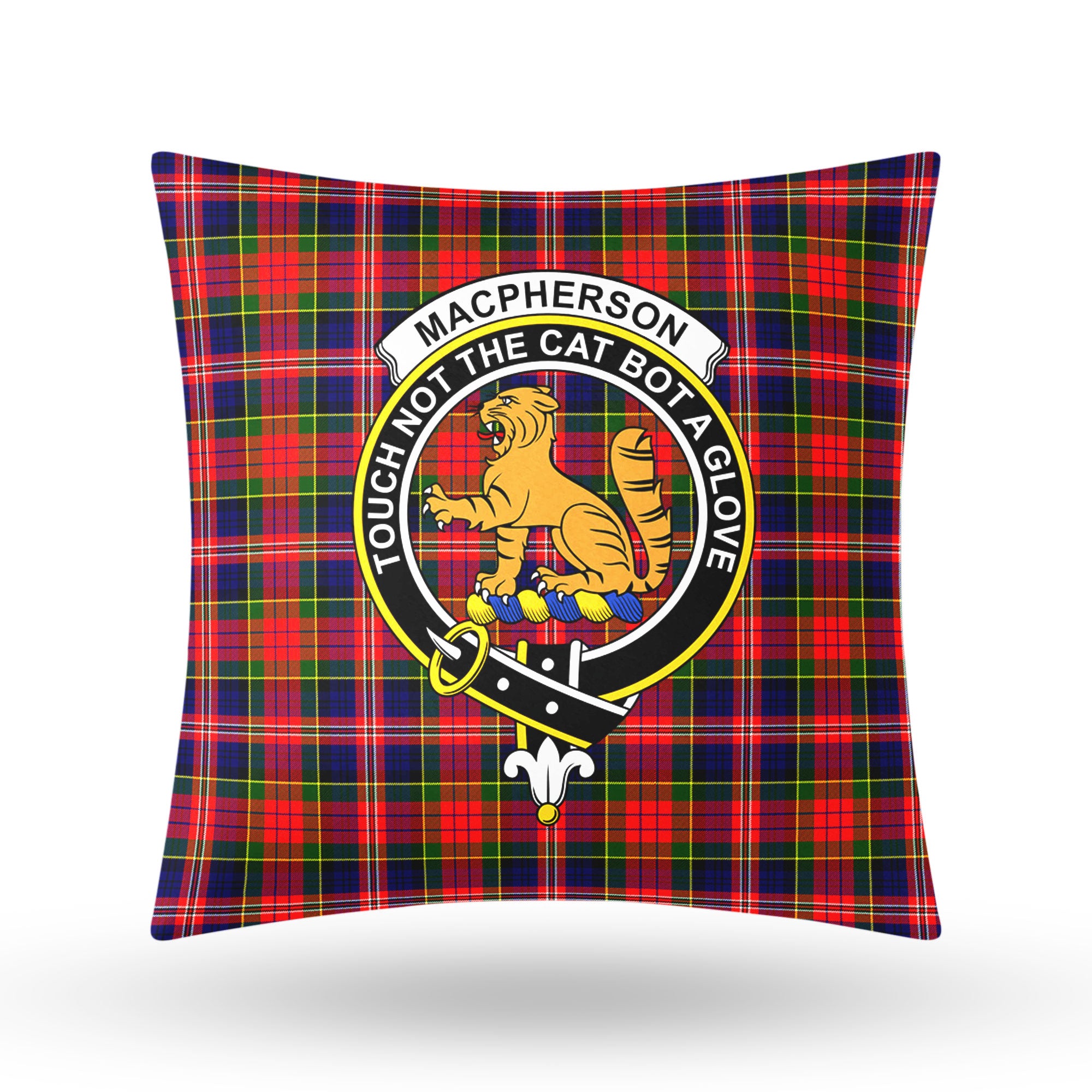 MacPherson Modern Tartan Crest Pillow Cover