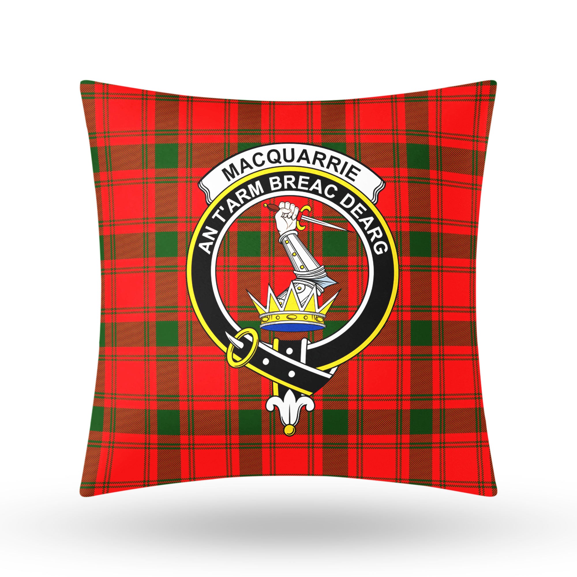 MacQuarrie Tartan Crest Pillow Cover