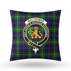 MacThomas Modern Tartan Crest Pillow Cover