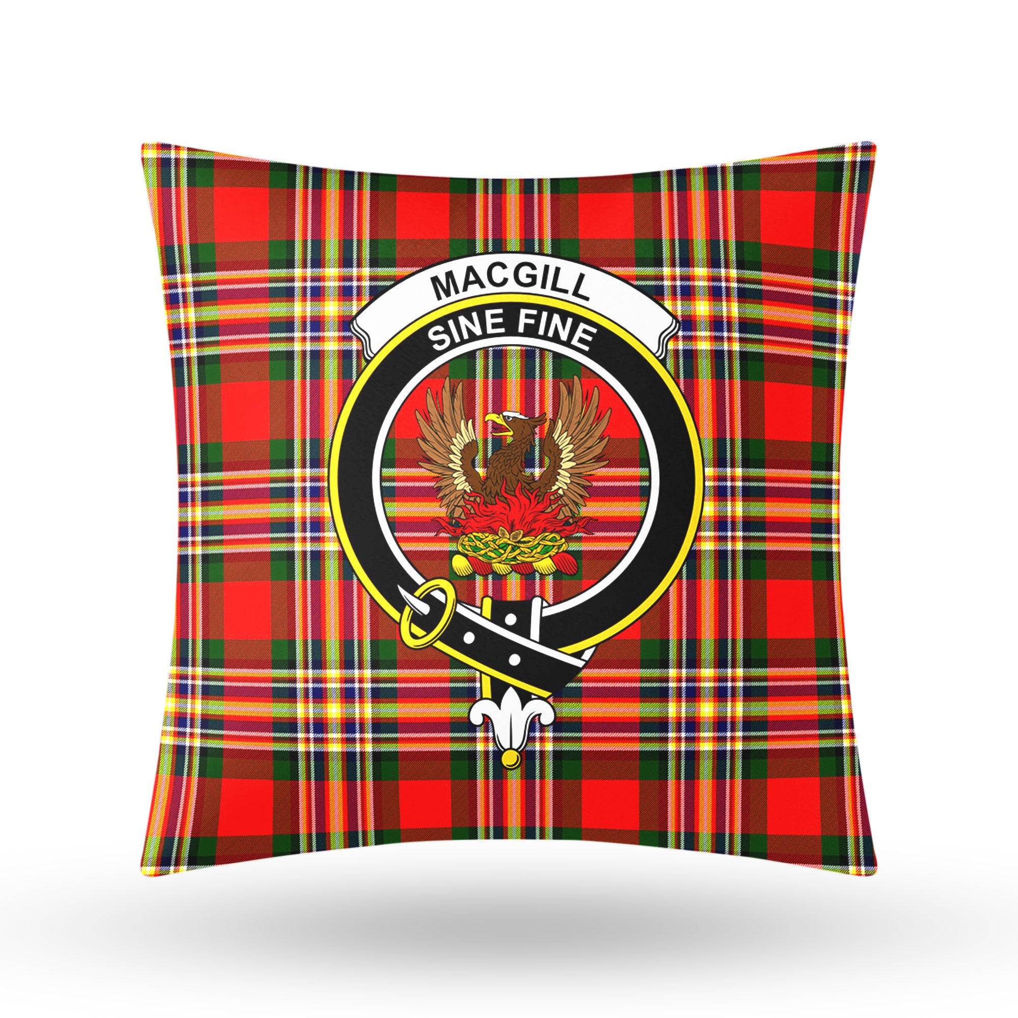 Makgill Tartan Crest Pillow Cover