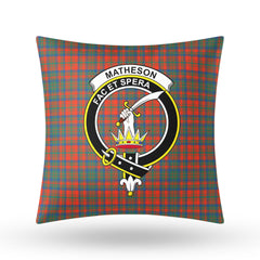 Matheson Ancient Tartan Crest Pillow Cover