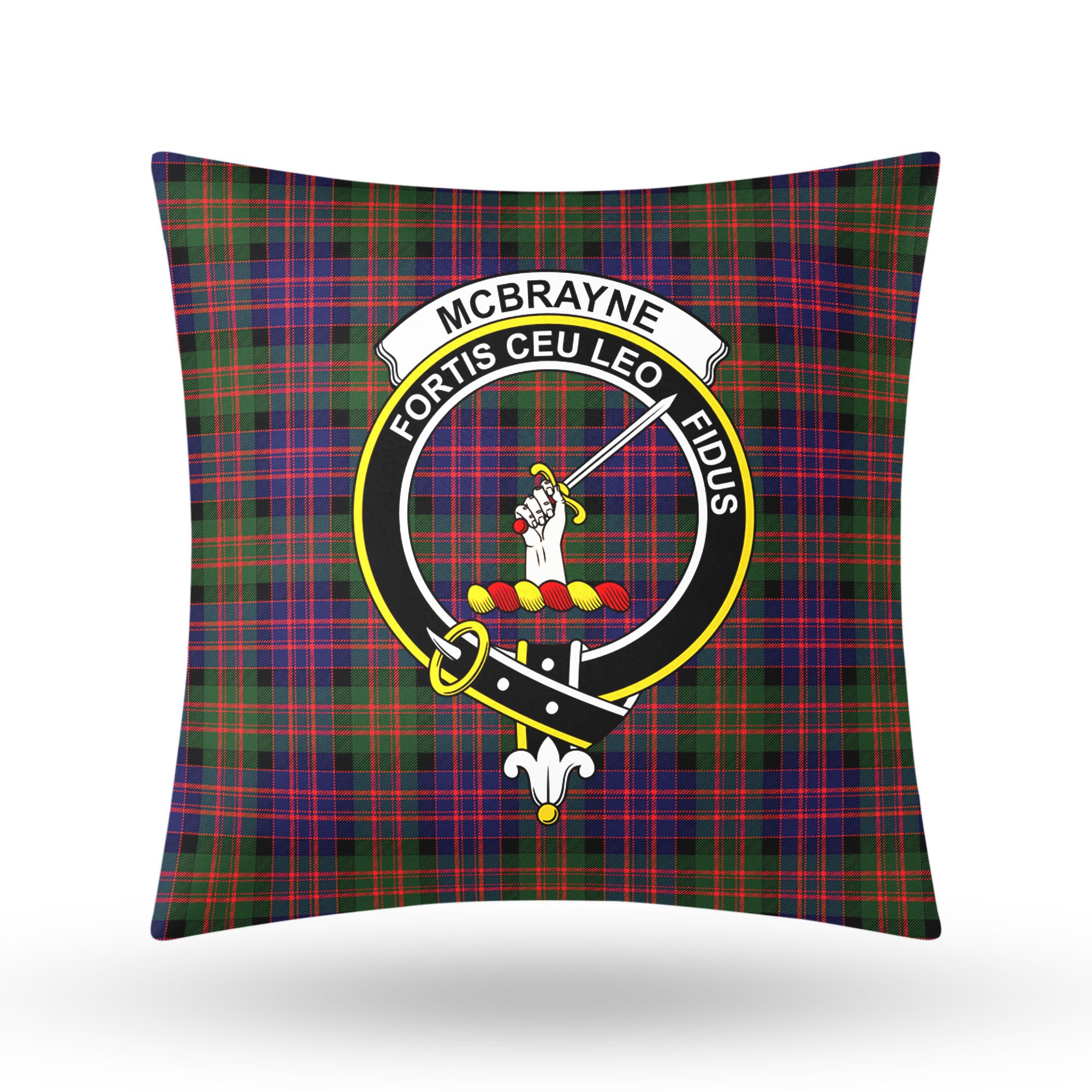 McBrayne Tartan Crest Pillow Cover