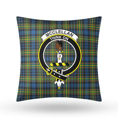 McClellan Ancient Tartan Crest Pillow Cover