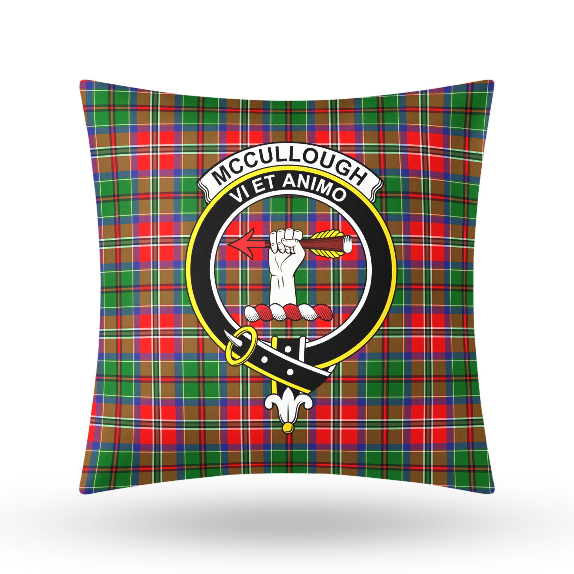 McCullough Tartan Crest Pillow Cover