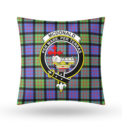 McDonald Ancient Tartan Crest Pillow Cover