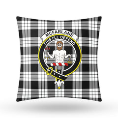 McFarlane Black - White Tartan Crest Pillow Cover