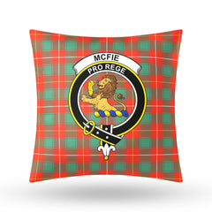 McFie Ancient Tartan Crest Pillow Cover