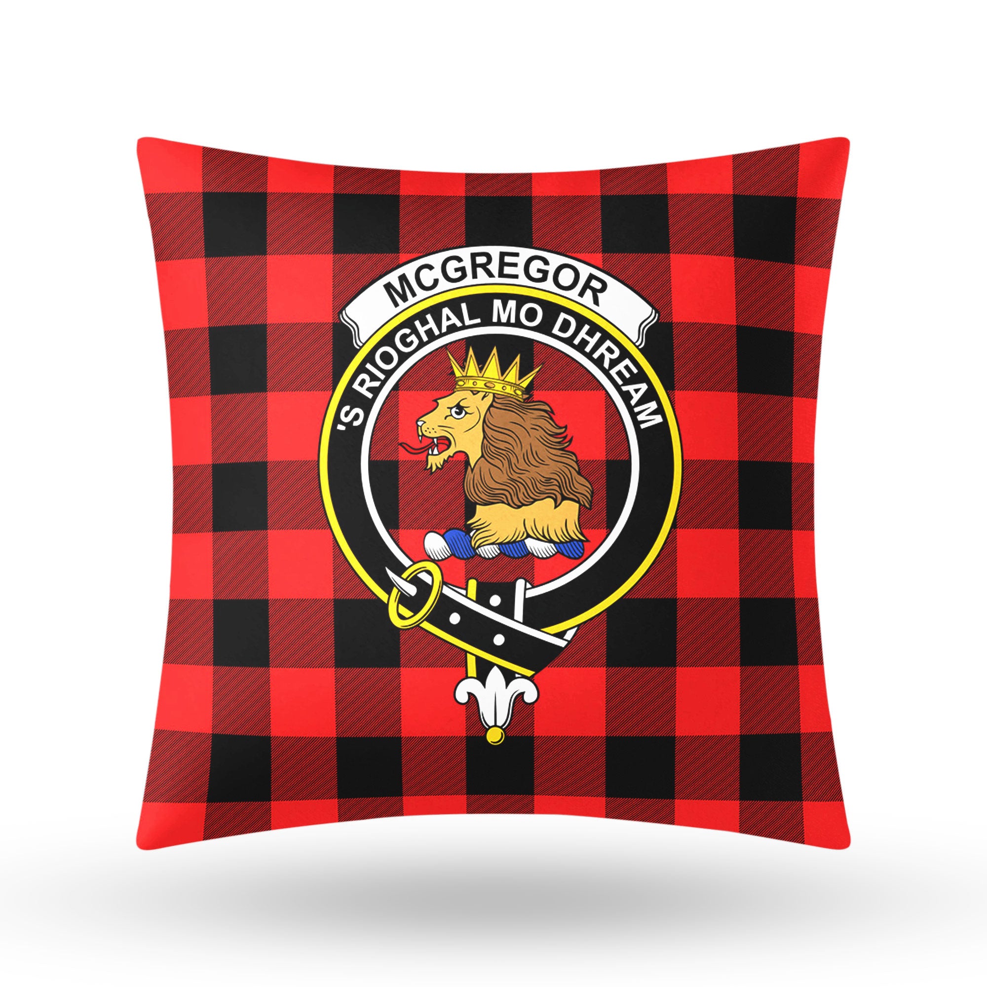 McGregor Rob Roy Modern Tartan Crest Pillow Cover