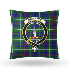 McIntyre Hunting Modern Tartan Crest Pillow Cover