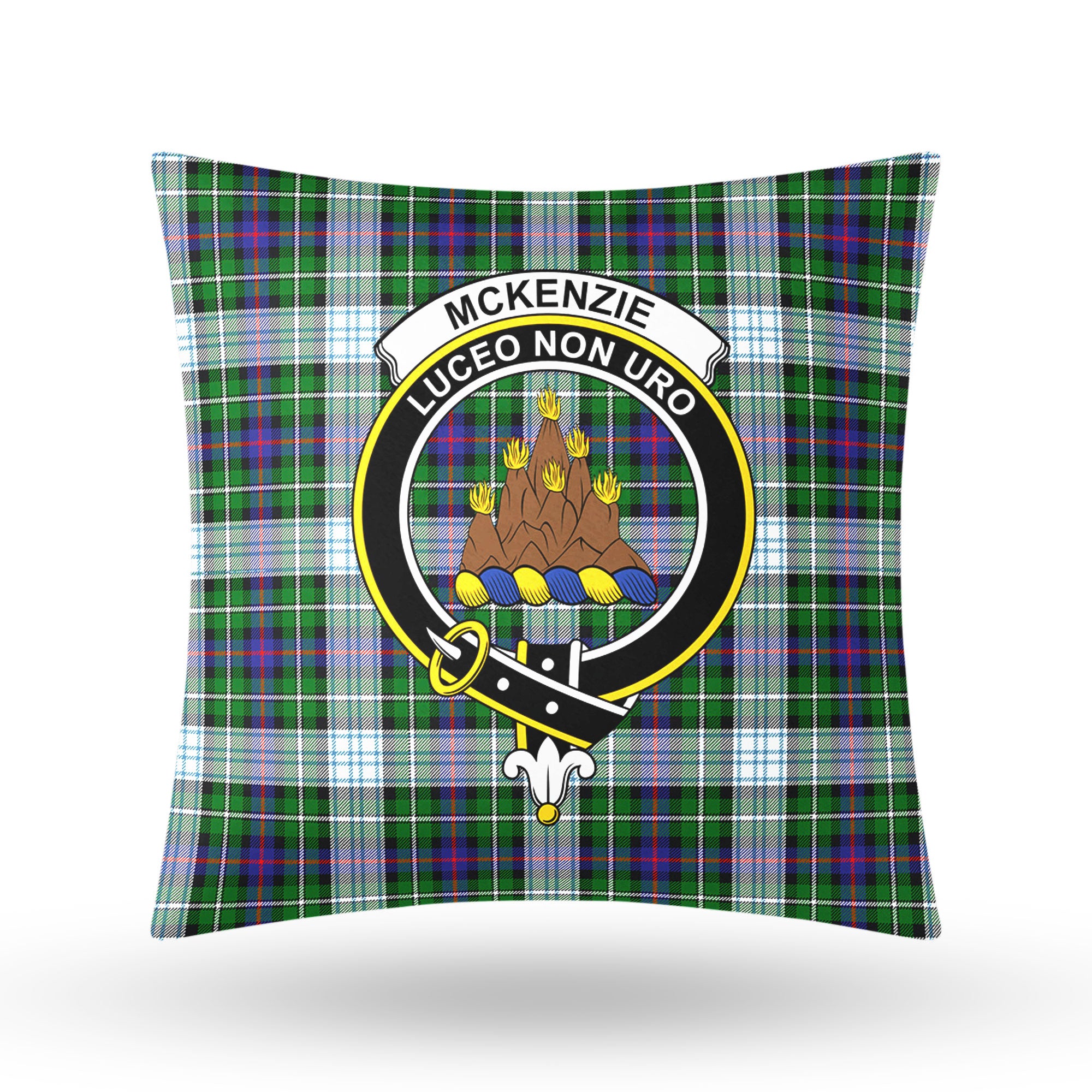 McKenzie Dress Modern Tartan Crest Pillow Cover