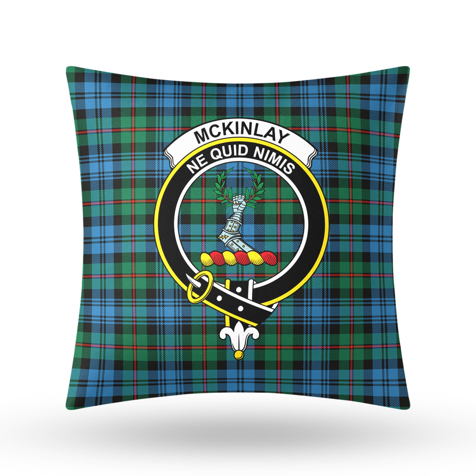 McKinlay Ancient Tartan Crest Pillow Cover