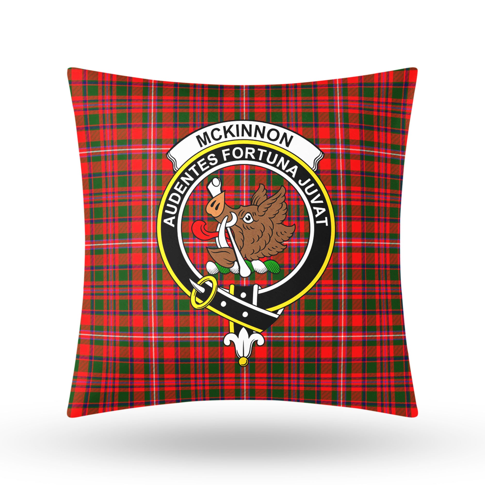 McKinnon Modern Tartan Crest Pillow Cover