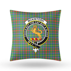 McKintosh Hunting Ancient Tartan Crest Pillow Cover