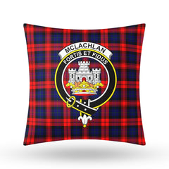 McLachlan Modern Tartan Crest Pillow Cover